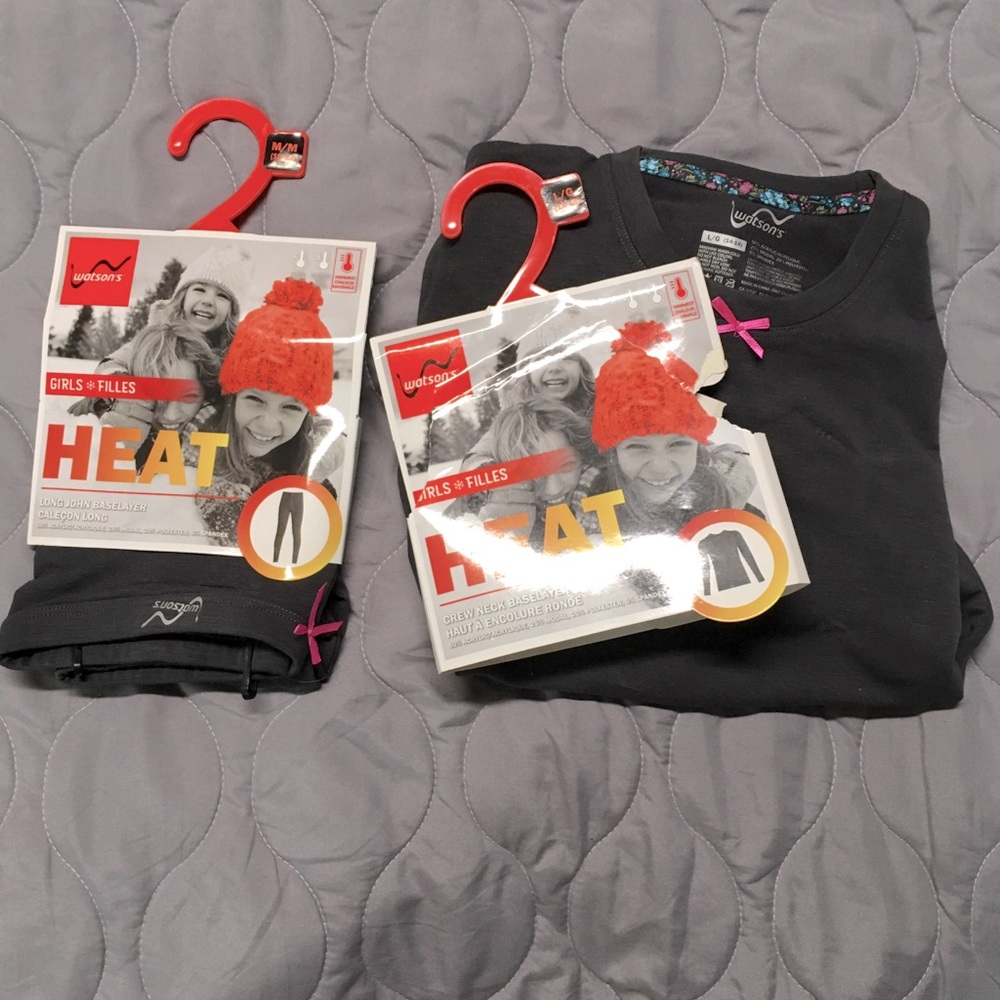 Watsons girls heat under layer garment NWT